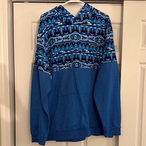 Columbia Blue Patterned Hoodie